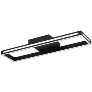 EGLO Plafondlamp SALVILANAS-Z App en spraakbesturing Alexa, dimbaar, metalen plafondlamp zwart (1 stuk)