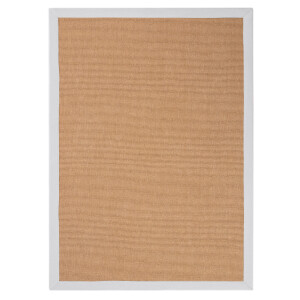 carpetfine Sisalkleed Sisal met gekleurd randdessin, antislip achterzijde