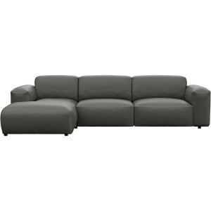 FLEXLUX Hoekbank Lucera Chaiselongue + 2,5-zistsbank modern & gezellig, koudschuim, stalen nosagvering