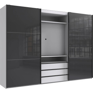 Wimex Zweefdeurkast Magic by fresh to go mooie extra: met draaibaar tv-element, fronten van glas