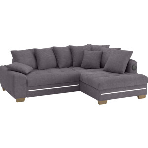 Mr. Couch Hoekbank Nikita II, L-vorm met koudschuim, rgb-led, geluidssysteem, optioneel met bed, bedlade