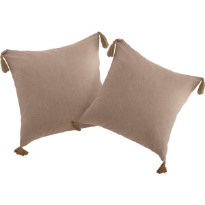 LeGer Home by Lena Gercke Kussenovertrek Jada Kussenhoes zonder vulling, 2-delige set, modern en tijdloos ontwerp, 50x50 (2 stuks)