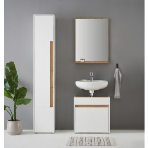 INOSIGN Badmeubelset CITY/ GIRON, badkamer in tijdloos ontwerp, 3-delige badkamer Badkasten en spiegels, in twee kleuren beschikbaar, veel opbergruimte (set, 3 stuks)