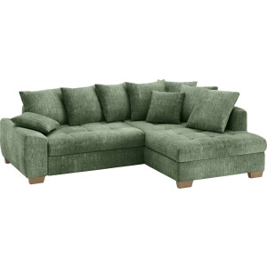 Mr. Couch Hoekbank Nikita II, L-vorm, tot 140kg per zitplaats belastbaar met koudschuim bekleding, optioneel met bed en bedlade