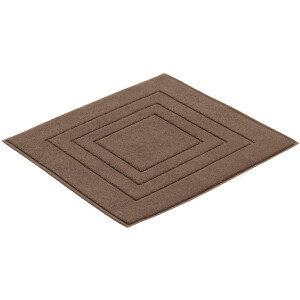 Vossen Badmat Feeling Badmat, uni-kleuren, met bies, hoog-laag effect, 100% katoen (1 stuk)