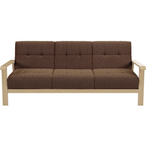 sit&more 3-zitsbank Billund Armleuningen van natuurlijk beukenhout, verschillende bekledingen en kleuren