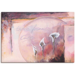 Artland Artprint op linnen Drie vrienden_Calla gespannen op een spieraam