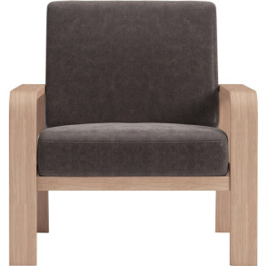 sit&more Fauteuil Kolding Armleuningen van natuurlijk beukenhout, verschillende bekledingen en kleuren