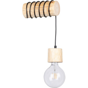 SPOT Light Wandlamp TRABO PINO Houten balk van massief grenenhout ø 8-12 cm, duurzaam