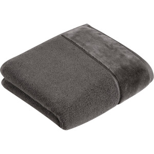 Vossen Handdoek Pure Katoen & VEGAN, met elegante veloursrand (2 stuks)