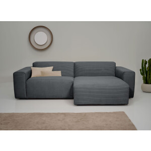 INOSIGN Hoekbank Clayton in een trendy ribfluwelen bekleding, diverse combinaties mogelijk