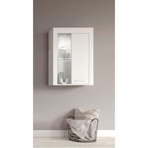 INOSIGN Vitrinekast Aosta, breedte 60 cm, staand of hangend, in verschillende kleuren Deurafdichting verwisselbaar, 1 glazen inlegvloer, hangvitrine, staande vitrine