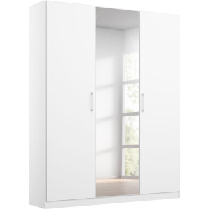rauch Draaideurkast Kledingkast COSMO met extra legplanken, metalen grepen in wit made in germany