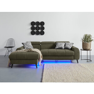 Brilliant Leuchten Plafondspot Different Spotbalk, 119 cm, 6x GU10, schwenkbaar, metaal, zwart (1 stuk)