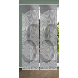 HOME in green Paneelgordijn AFONSO SET DIGITALE PRINT, BAMBOELOOK GERECYCLED (2 stuks)