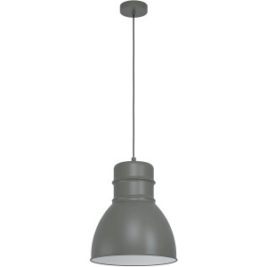 EGLO Hanglamp EBURY Hanglamp in grijs en wit van staal - excl. E27 - 60W (1 stuk)