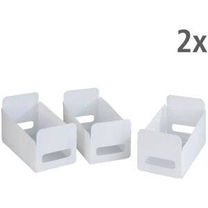WENKO Organizer Universeel Opbergdozen voor keuken en huishouden, opvouwbaar, kunststof (6 stuks)