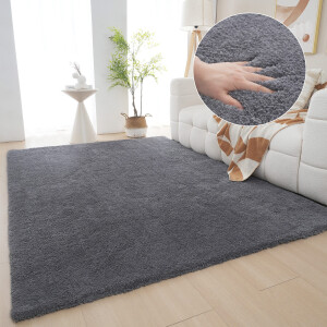 my home Hoogpolig vloerkleed Microvezeltapijt Magong, bijzonder zacht, zeer fijne pool uni, woonkamer, slaapkamer, kinderkamer, ook rond en als loper