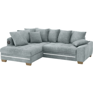 Mr. Couch Hoekbank Nikita II, L-vorm met koudschuim, rgb-led, geluidssysteem, optioneel met bed, bedlade