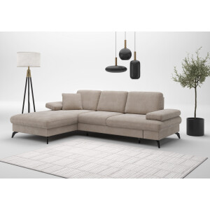sit&more Hoekbank Morris Jubi Bedfunctie, armleuningverstelling en 1 sierkussen
