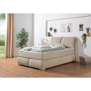 Home affaire Boxspring Breitenthal afneembare rugkussens met klittenband