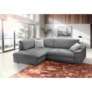 exxpo - sofa fashion Hoekbank Casa Grande incl. bedfunctie, bedlade en rugkussen, comfortabel