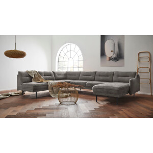 andas Zithoek Nordfyn U-vorm chic design in 3 stofkwaliteiten, design by morten georgsen