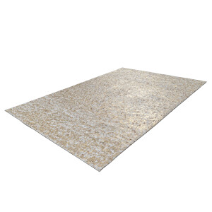 aRTE ESPINA Vloerkleed Finish 100 natuurlijk lederen tapijt, met glanzende metallic kleur, rug van vilt