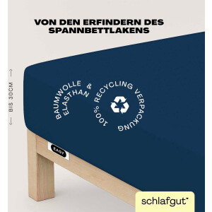 Schlafgut Hoeslaken EASY jersey elastaan MADE IN GREEN by OEKO-TEX (1 stuk)