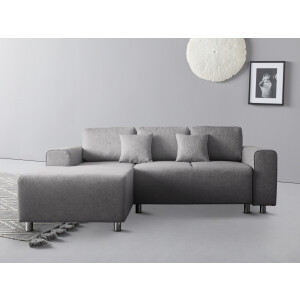 Guido Maria Kretschmer Home&Living Hoekbank Györ L-vorm, optioneel met bedfunctie en bedlade inclusief 2 sierkussens