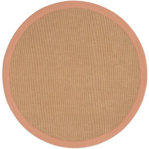 carpetfine Sisalkleed Sisal met gekleurd randdessin, antislip achterzijde