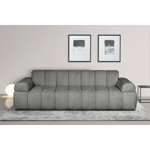 INOSIGN 3-zitsbank LYOTH moderne stitching, armleuningen in kussenlook, b/d/h: 220/93/71 vm