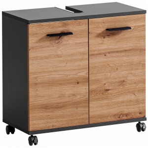 welltime Wastafelonderkast Palermo, breedte 59 cm Metalen beslag, sifonaansluiting