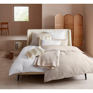 LeGer Home by Lena Gercke Beddengoed Anisa in maat 135x200, 155x220 cm of 200x200 Dekbedovertrek van katoen, unikleurige dekbedovertrek met ritssluiting