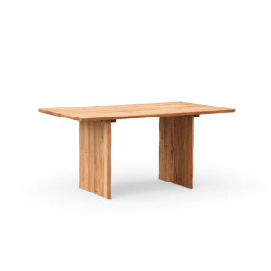 Home affaire Eettafel Waldhain keukentafel, houten wangframe, massief gewild eikenhout, geolied
