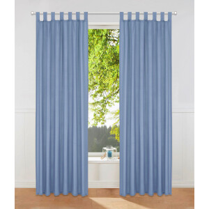 Home affaire Gordijn Parry set van 2, ondoorzichtig, monochroom, basic (2 stuks)