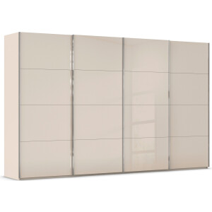rauch Schuifdeurkast Kledingkast Kast Garderobe Slaapkamerkast SCALE-FYRA edel vierdelige deuren met glas-front veel kleuren made in germany