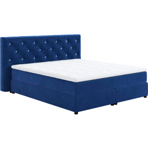 COTTA Boxspring Castlerock met strass-steentjes in het hoofdeinde, incl. topper