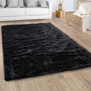 Paco Home Hoogpolig vloerkleed Silky 591 Unikleuren, bijzonder zacht en behaaglijk