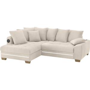 Mr. Couch Hoekbank Nikita II, L-vorm met koudschuim, rgb-led, geluidssysteem, optioneel met bed, bedlade