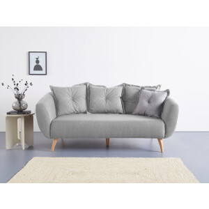 Home affaire 2,5-zitsbank Baggio modern en romantisch design, comfortabel