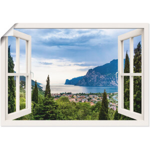 HOME in green Paneelgordijn RANDOW SET DIGITALE PRINT, BAMBOELOOK GERECYCLED (3 stuks)