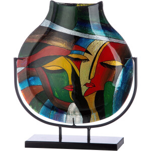Casablanca by Gilde Siervaas Vero decoratieve vaas van glas, decoratieobject (1 stuk)