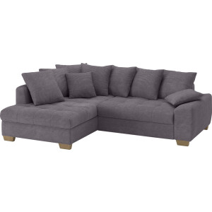 Mr. Couch Hoekbank Nikita II, L-vorm, tot 140kg per zitplaats belastbaar met koudschuim bekleding, optioneel met bed en bedlade