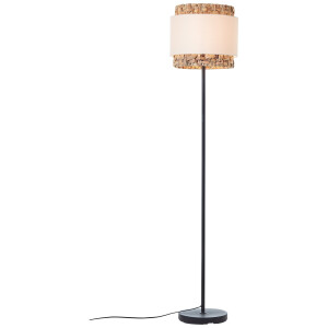Brilliant Leuchten Staande lamp Waterlilly Ø 35 cm, E27, metaal/textiel/waterhyacint
