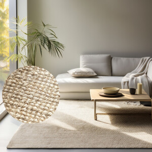 HANSE Home Vloerkleed Jaipur jute tapijt, als loper en rond 100% natuurlijke vezel, duurzaam, woonkamer, eetkamer, slaapkamer, grs