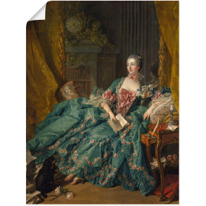 Artland Artprint Afbeelding van Marquise de Pompadour. 1756 als artprint op linnen, poster in verschillende formaten maten