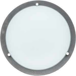 SPOT Light Plafondlamp ROCKY Voortreffelijke materialen: beton en glas, geïntegreerde ledverlichting (1 stuk)