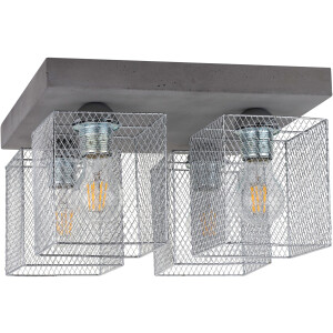 SPOT Light Plafondlamp GITTAN Echt beton, natuurproduct - duurzaam, met de hand gemaakt, loft stijl (1 stuk)