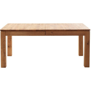 MCA furniture Eettafel ETNA 4-poot tafel Massief hout, doorlopende lamel, blokvoet 10x10 cm, tafelblad 2,5 cm